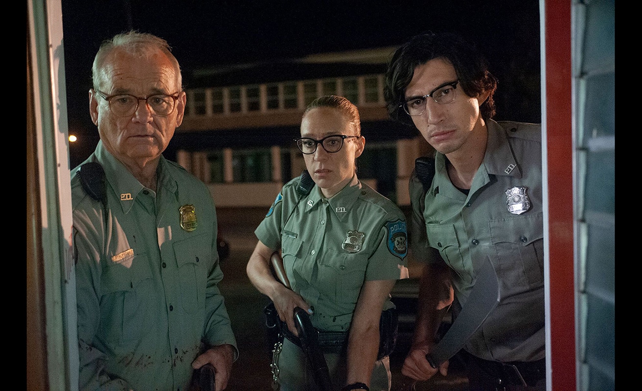 Bill Murray, Cloë Sevigny y Adam Driver en The Dead Don't Die. Cortesía de Cine Caníbal