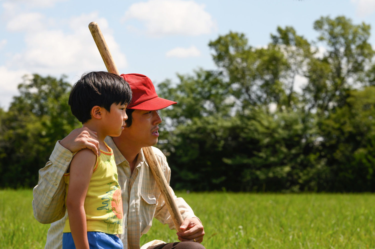 (L-R) Alan S. Kim, Steven Yeun Photo by Melissa Lukenbaugh, Courtesy of A24